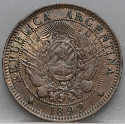 2 Centavos 1892 Argentinië — Brons