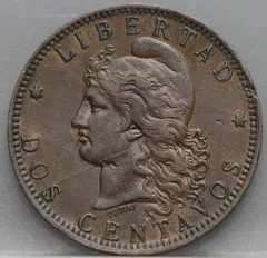 2 Centavos 1892 Argentinië — Brons achterzijde