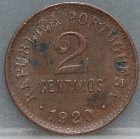2 Centavos 1920 Portugal — Brons
