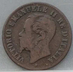 2 Centesimi 1862 (N) Italië — Koper achterzijde