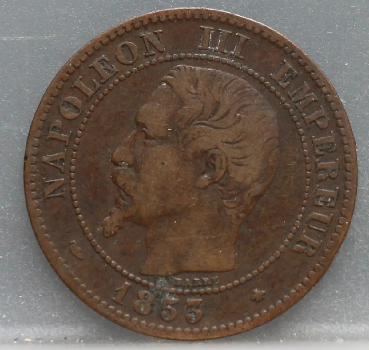 2 Centimes 1853 (BB) Frankrijk voorzijde