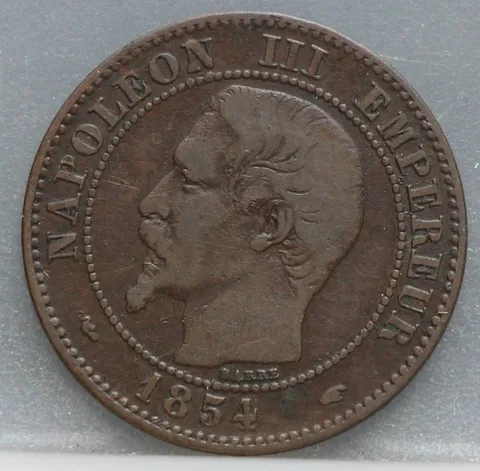 2 Centimes 1854 Frankrijk