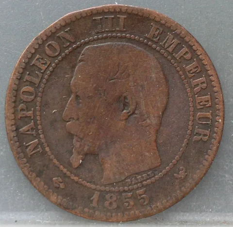 2 Centimes 1855 (W) Frankrijk