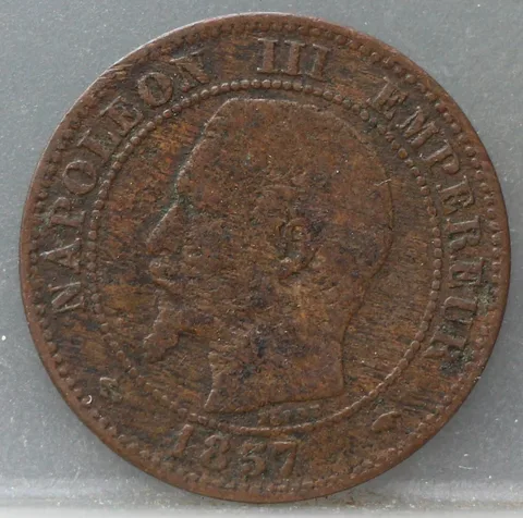 2 Centimes 1857 Frankrijk