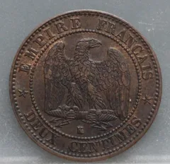 2 Centimes 1862 (K) Frankrijk achterzijde