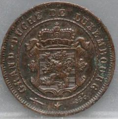 2½ Centimes 1901 Luxemburg — Brons voorzijde