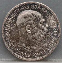 2 Corona 1912 Oostenrijk Zilver voorzijde, Zilver (Ag)