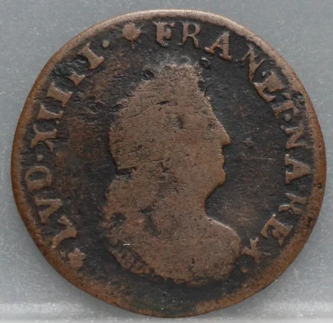 2 Deniers 1699 Frankrijk — Brons (Straatsburg)