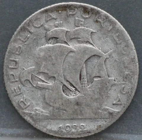 2½ Escudos 1932 Portugal Zilver