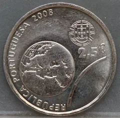 2½ Euro 2008 Portugal – Beijing Olympics 2008 voorzijde, Cupro-nikkel