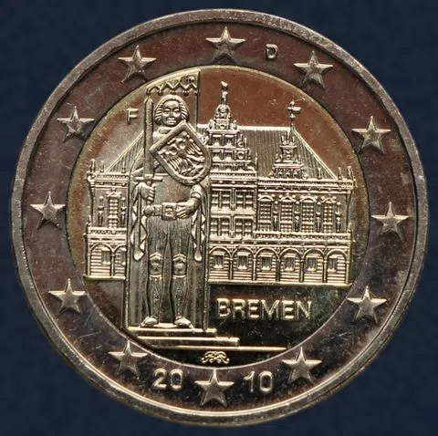 2 Euro 2010 (D) Duitsland Bremen