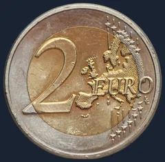 2 euro 2011 Nederland Erasmus gekleurd