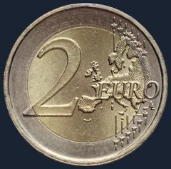 2 euro 2014 Nederland Willem-Alexander gekleurd