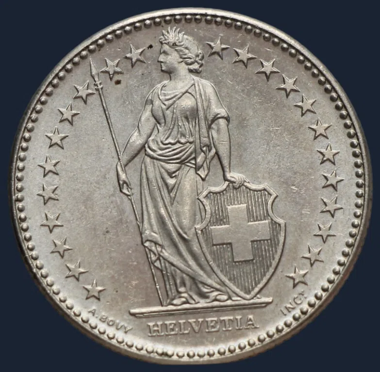 2 Francs 1990 Zwitserland
