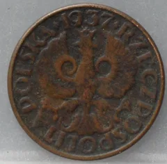 2 Grosze 1937 Polen — Brons voorzijde