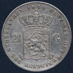 2½ Gulden 1849 — Rijksdaalder Willem II