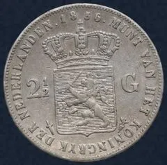 2½ Gulden 1856 Willem III - rijksdaalder 1856