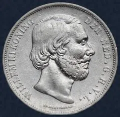2½ Gulden 1865 A Willem III - met punt