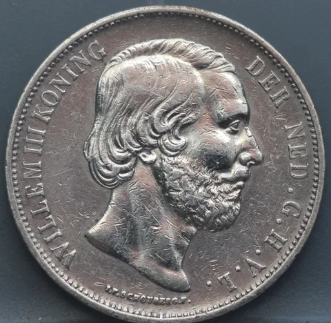 2½ Gulden 1866 — Rijksdaalder Willem III