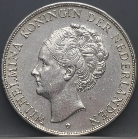 2½ Gulden 1931 Wilhelmina — Zilver