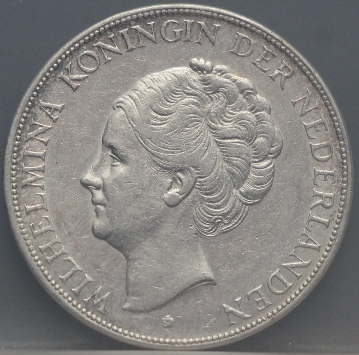 2½ Gulden 1931 Wilhelmina — Zilver voorzijde, Zilver .720