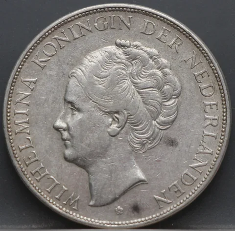 2½ Gulden 1931 Wilhelmina — Zilver