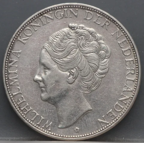 2½ Gulden 1933 — Rijksdaalder Zilver Wilhelmina