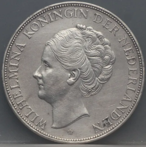 2½ Gulden 1939 — Zilveren Rijksdaalder Wilhelmina