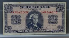 2½ Gulden 1945 — Wilhelmina NVMH 15-1C voorzijde