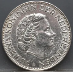 2½ Gulden 1960 — Rijksdaalder Nederland Zilver achterzijde