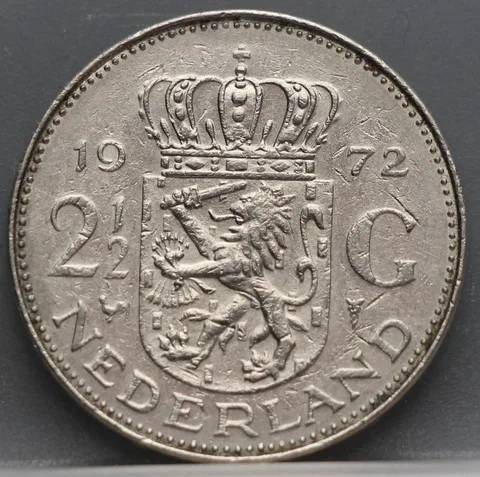 2½ Gulden 1972 — Rijksdaalder Nederland Nikkel