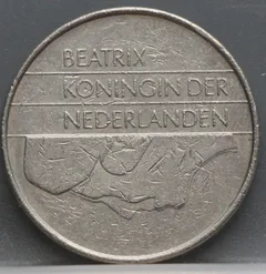 2½ Gulden 1983 — Nikkel achterzijde, Nederland