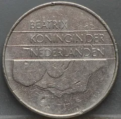 2½ Gulden 1983 — Rijksdaalder Beatrix achterzijde
