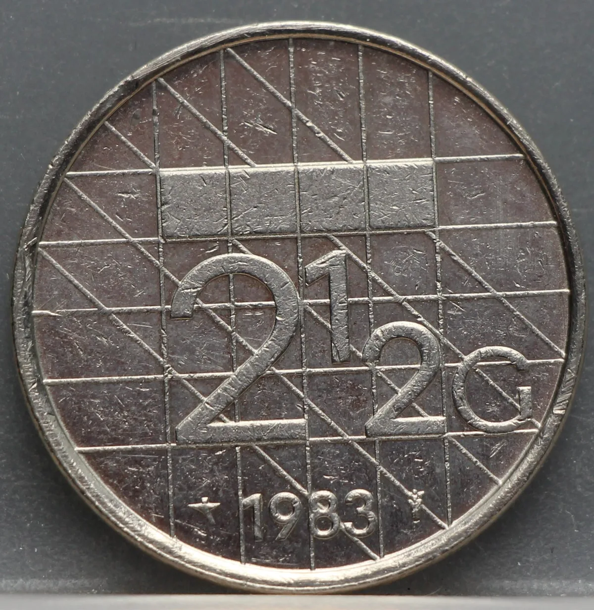 2½ Gulden 1983 — Rijksdaalder Nederland Nikkel voorzijde
