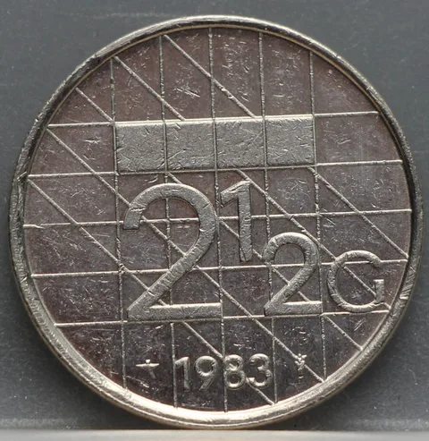 2½ Gulden 1983 — Rijksdaalder Nederland Nikkel
