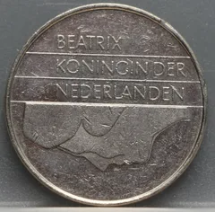 2½ Gulden 1983 — Rijksdaalder Nederland Nikkel achterzijde