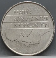 2½ Gulden 1984 — Rijksdaalder Nikkel achterzijde, Nederland