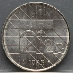 2½ Gulden 1985 — Rijksdaalder voorzijde, Nikkel