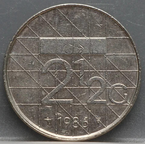 2½ Gulden 1986 — Rijksdaalder Nikkel