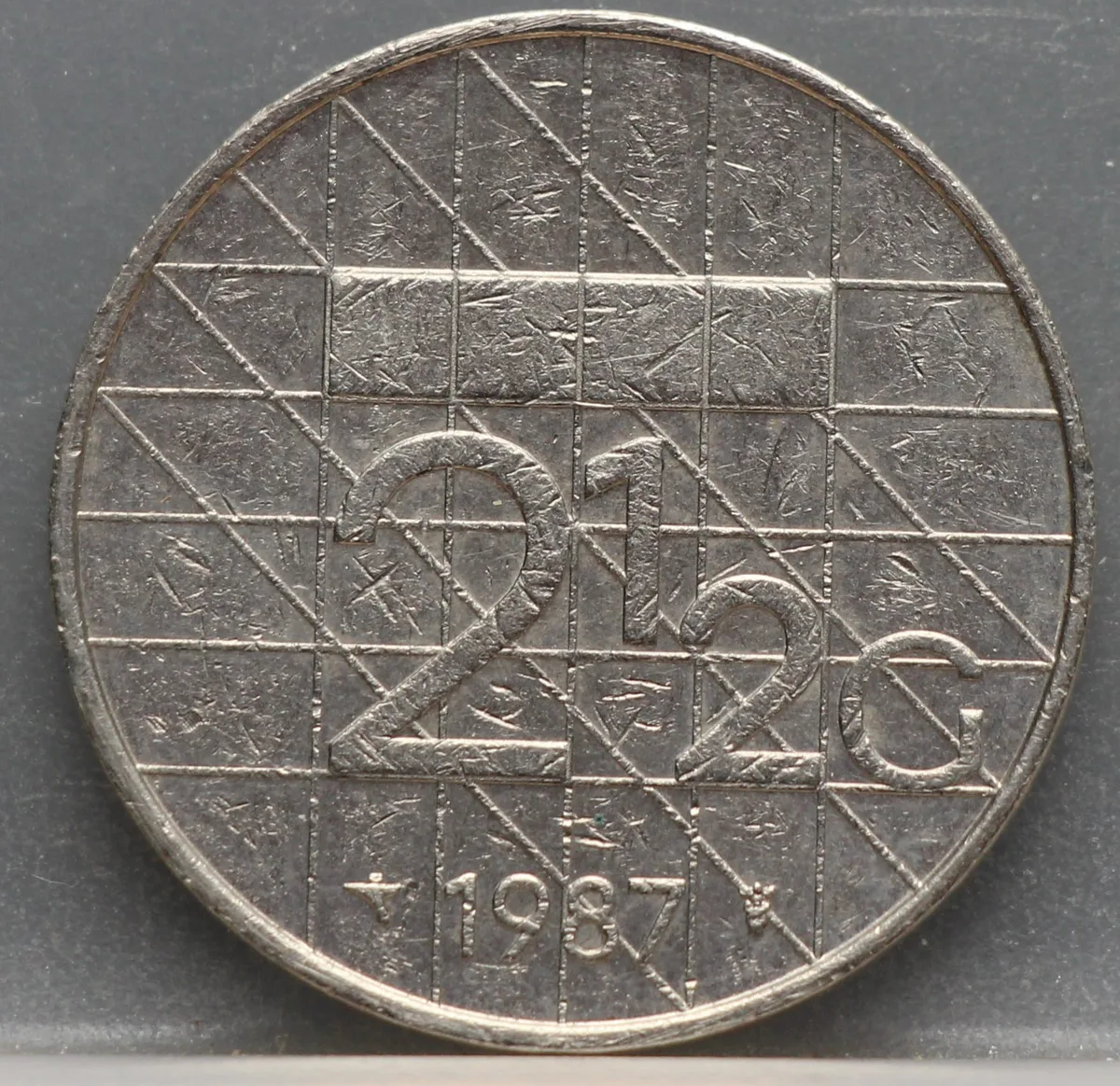 2½ Gulden 1987 — Rijksdaalder voorzijde, Nederland, Nikkel