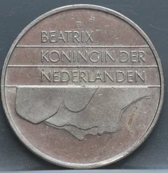2½ Gulden 1987 — Rijksdaalder Nikkel achterzijde, Nederland