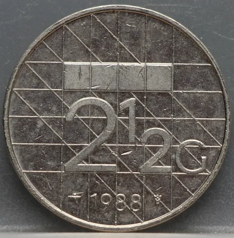 2½ Gulden 1988 — Rijksdaalder Nederland Nikkel