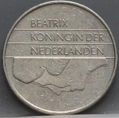 2½ Gulden 1988 — Rijksdaalder Nikkel achterzijde, Nederland