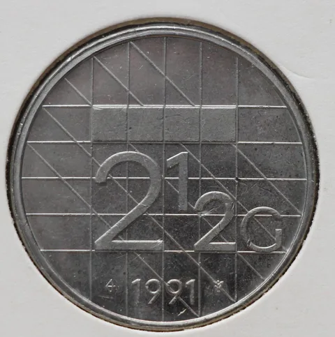 2½ Gulden 1991 — Nikkel