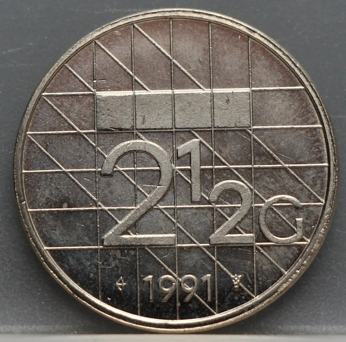 2½ Gulden 1991 — Rijksdaalder Nederland Nikkel voorzijde