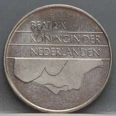 2½ Gulden 1993 — Rijksdaalder Nederland Nikkel achterzijde