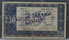 2½ Gulden Zilverbon 1938 — NVMH 13-1A voorzijde