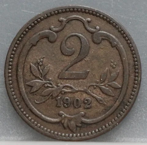 2 Heller 1902 Oostenrijk Brons
