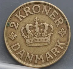 2 Kroner 1925 Denemarken Aluminium-brons achterzijde