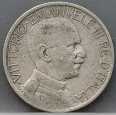 2 Lire 1923 Italië — Nikkel achterzijde